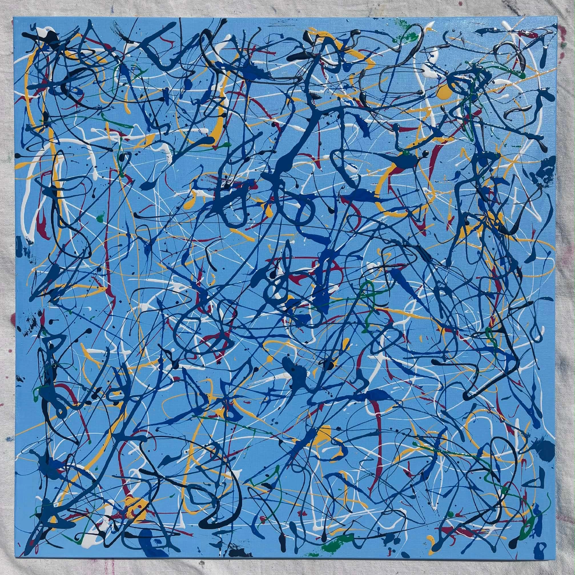 Pollock style painting by Noah Homsley